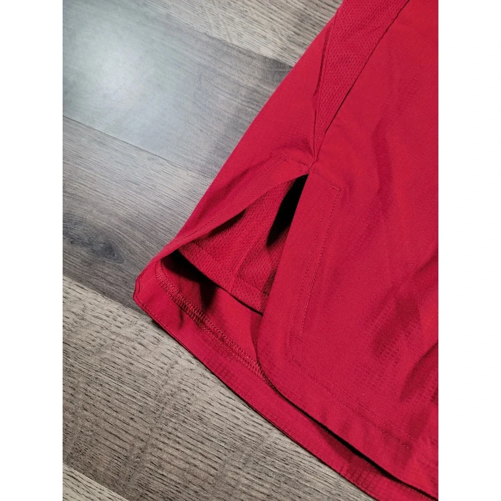 Reebok Mens Active Workout Woven Shorts Size 3XL Red Elastic Waist Stretchy NWT
